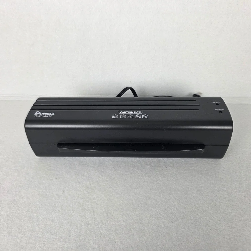 Dowell DWL-A428 Thermal Laminator Machine Black Document Photo Protector AC120V